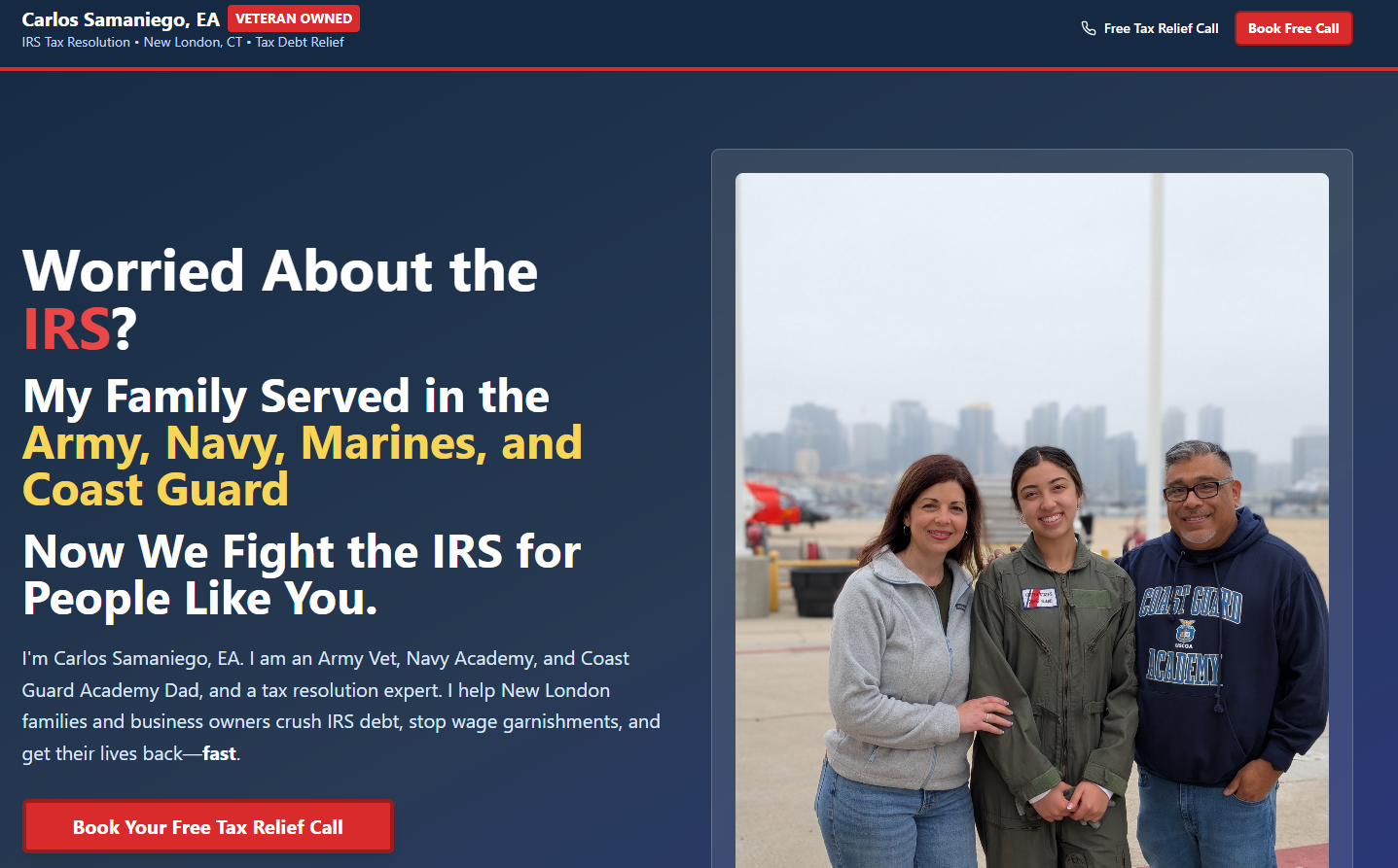 New England’s IRS Emergency Hotline Just Went Live—And It’s Run by a Military Family
